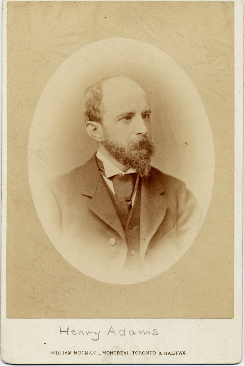 Henry Adams (1838-1918), amerykański historyk (zdjęcie albumu) autorstwa William Notman