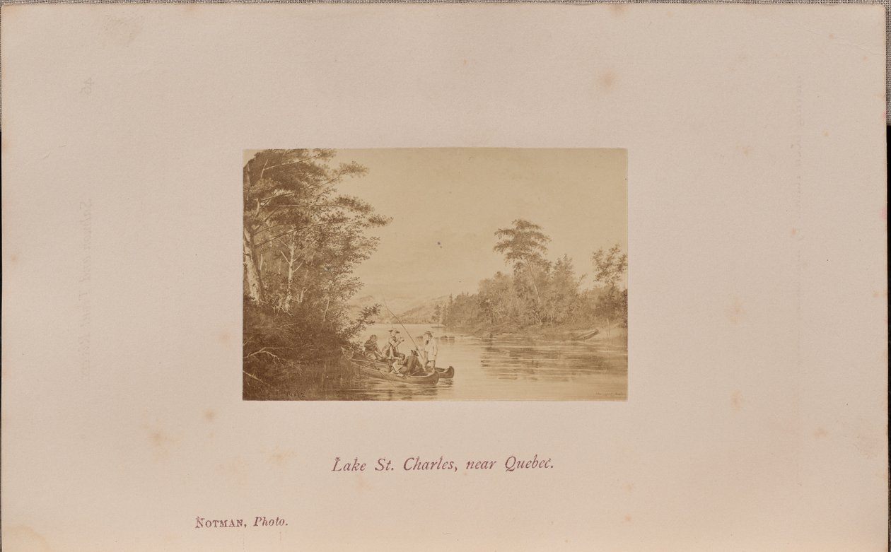 Jezioro Saint Charles, niedaleko Quebecu autorstwa William Notman