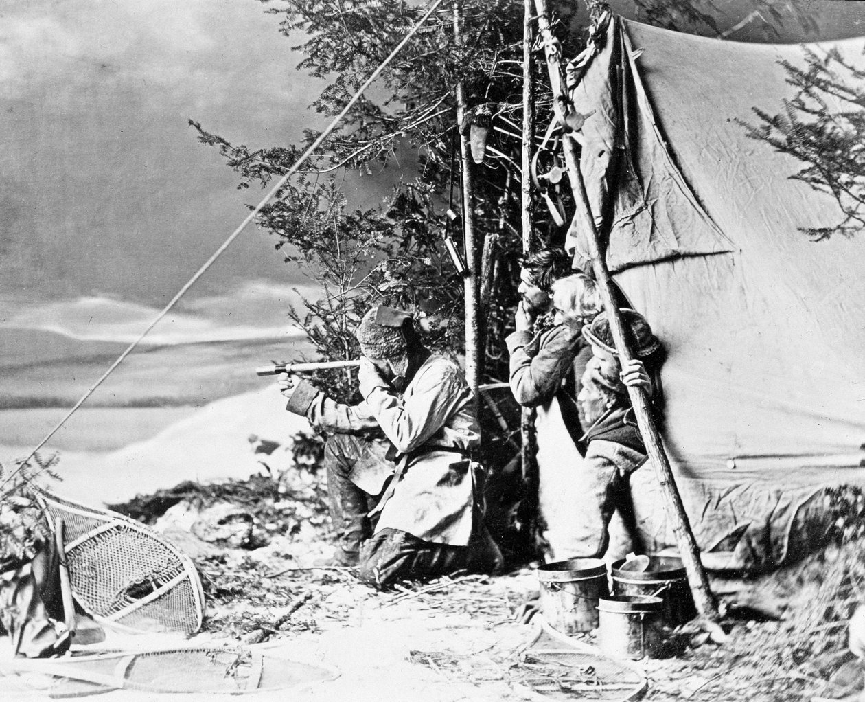 Życie trapera w Kanadzie, fot. Nottman, ok. 1890 r. autorstwa William Notman