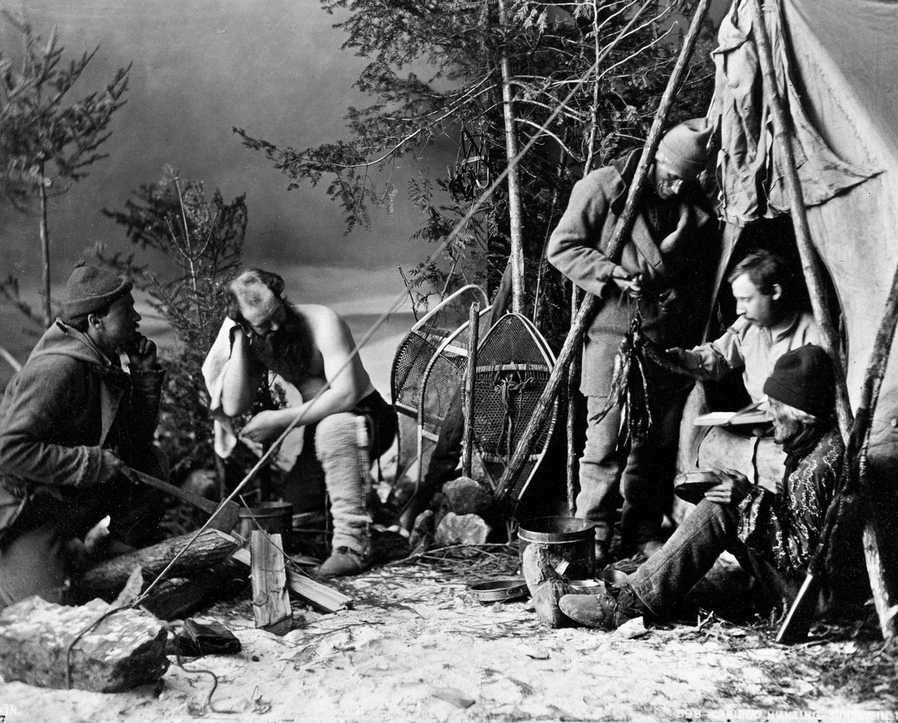 Życie trapera w Kanadzie, fot. Nottman, ok. 1890 r. autorstwa William Notman
