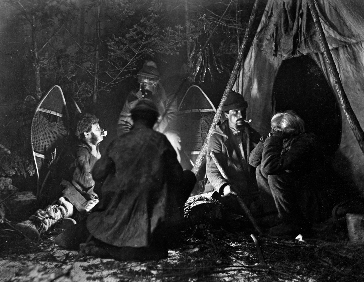 Życie trapera w Kanadzie, fot. Nottman, ok. 1890 r. autorstwa William Notman