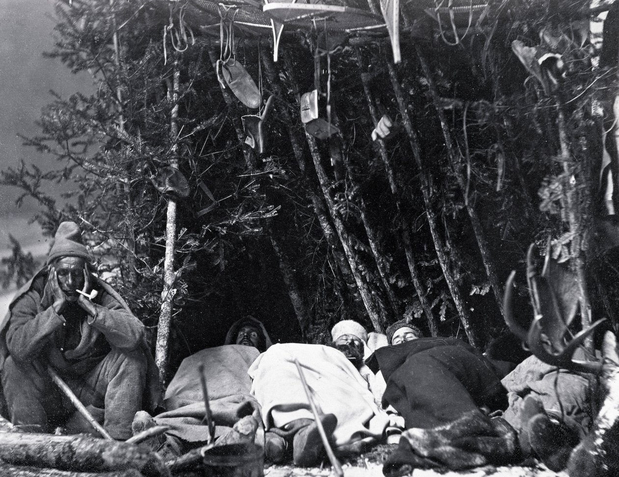 Życie trapera w Kanadzie, fot. Nottman, ok. 1890 r. autorstwa William Notman