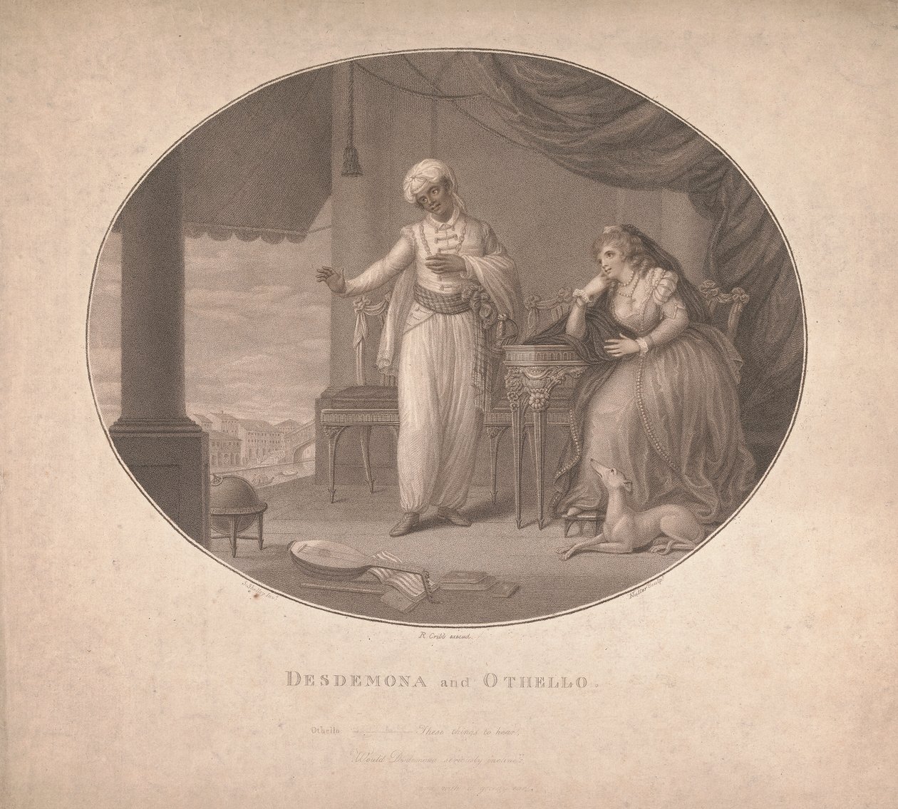 Desdemona i Otello autorstwa William Nutter