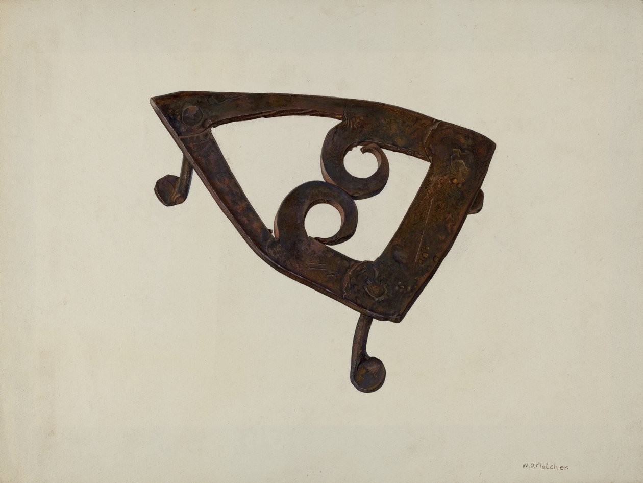 Żelazny Trivet, ok. 1939. autorstwa William O. Fletcher