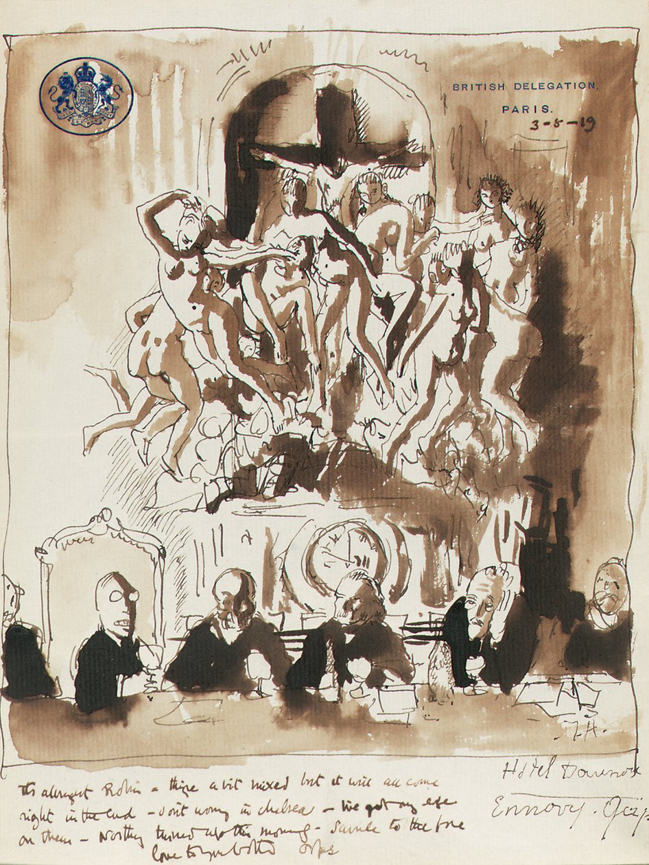Na Konferencji Pokojowej w Paryżu autorstwa William Orpen