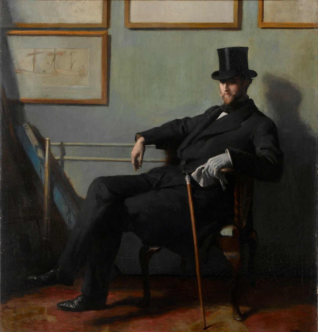 Herbert Barnard John Everett (1877-1949), ok. 1900 (olej na płótnie) autorstwa William Orpen