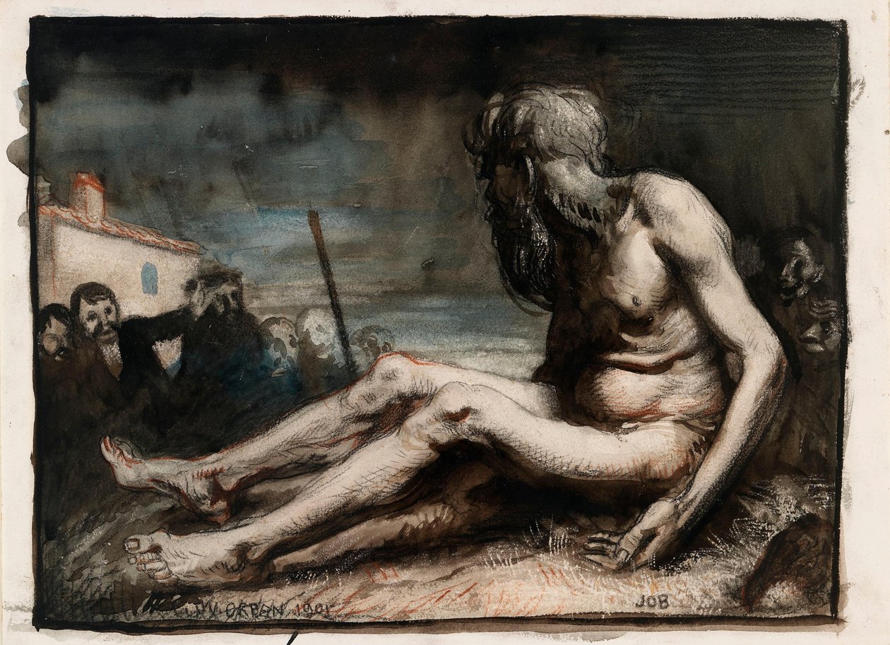 Hiob na gnojowisku autorstwa William Orpen