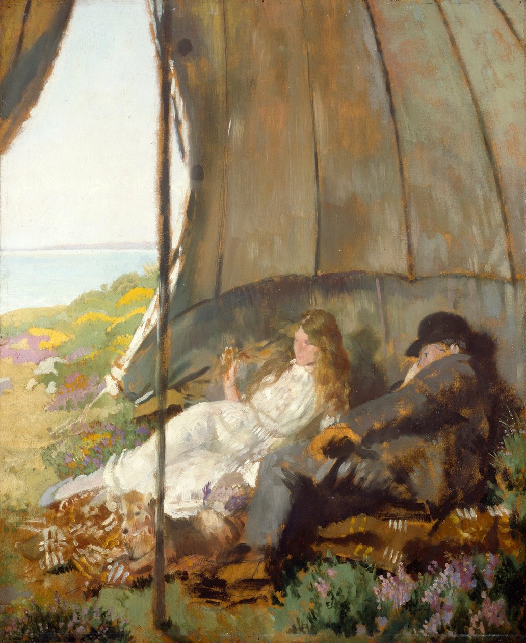 Patrząc na morze autorstwa William Orpen