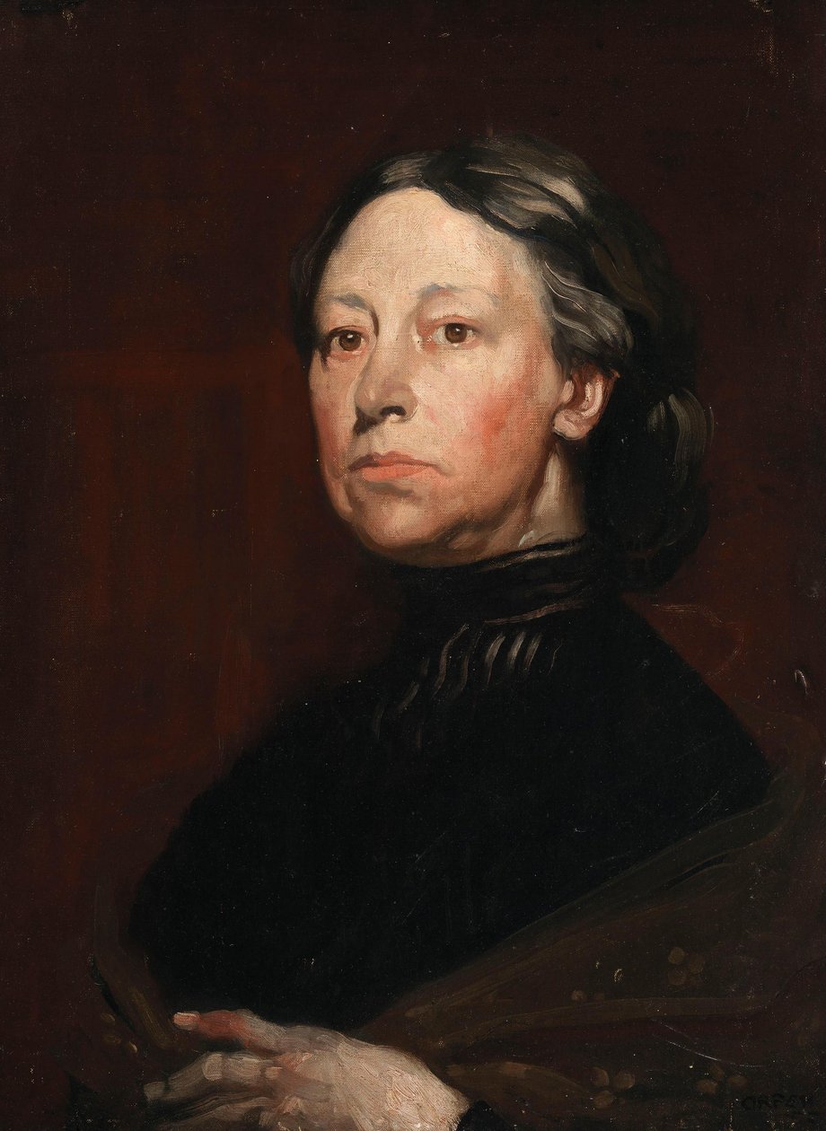 Portret Augusty Gregory (1852-1932), dramatopisarki i folklorystki autorstwa William Orpen