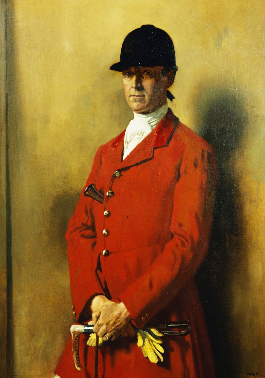 Portret kapitana Marshalla Robertsa, mistrza lisich psów, 1926 autorstwa William Orpen