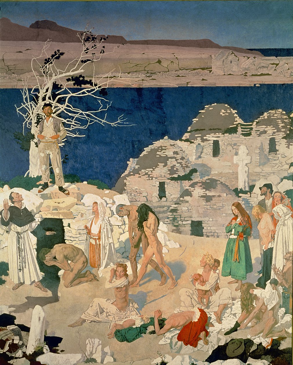 Święta Studnia, 1916 (tempera na płótnie) autorstwa William Orpen