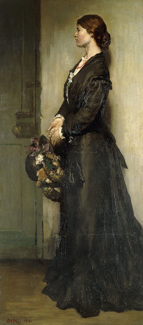 Dama w czerni, 1901 autorstwa William Orpen