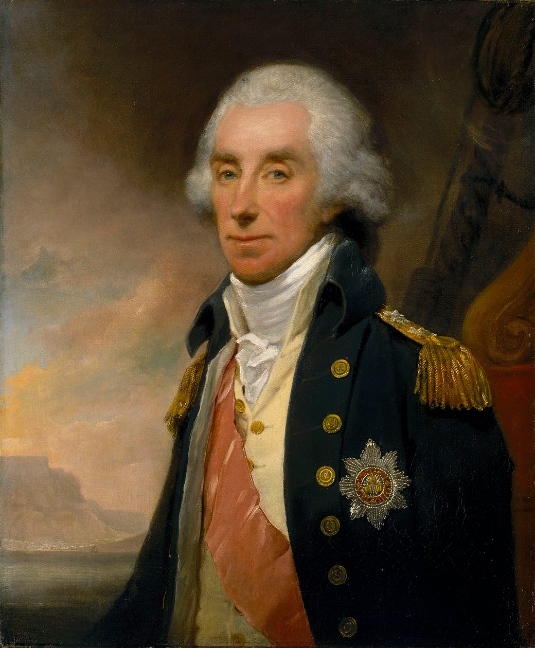 Admirał Lord George Keith Elphinstone autorstwa William Owen