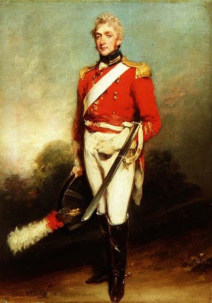 Portret Jamesa Townleya z Pierwszej Straży Życia w mundurze autorstwa William Owen