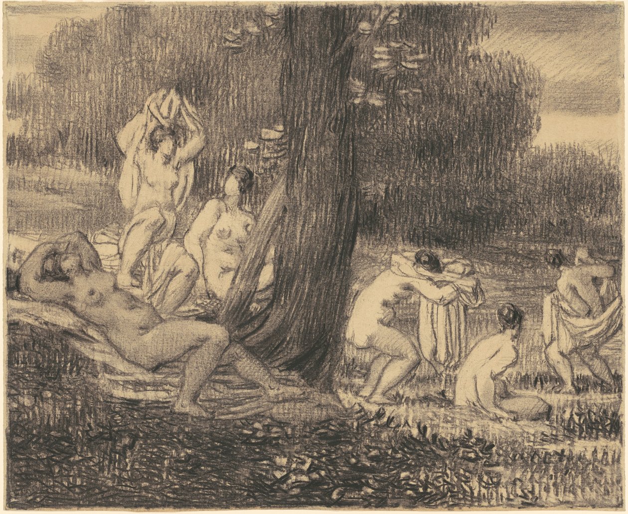 Kąpiących się autorstwa William P. Babcock