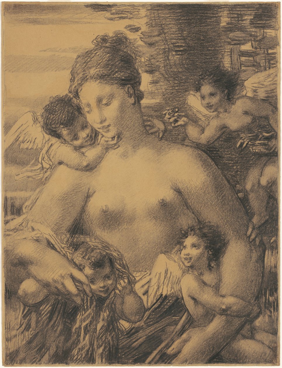 Akt z Cherubinami autorstwa William P. Babcock