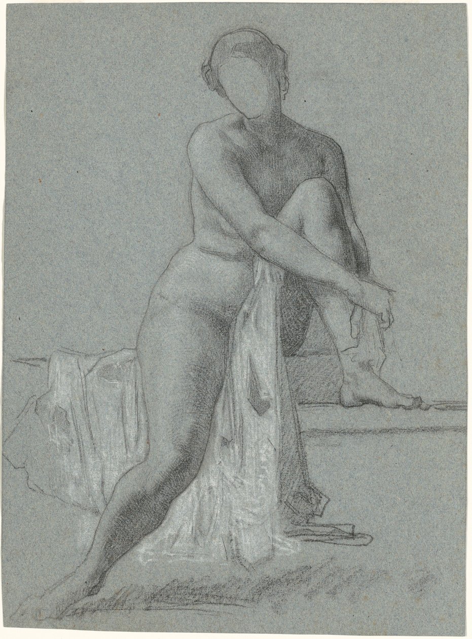Siedząc nago autorstwa William P. Babcock