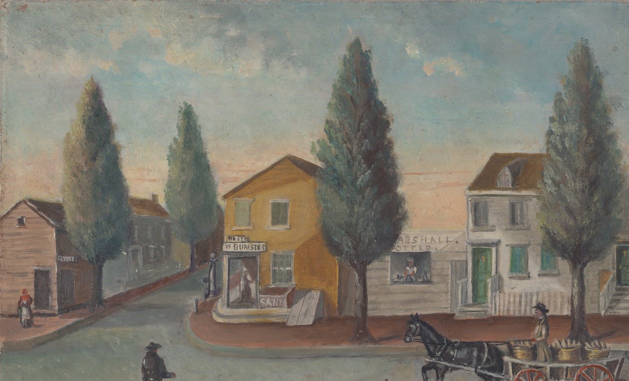 Wagon piekarza, lata 70. XIX wieku. autorstwa William P. Chappel
