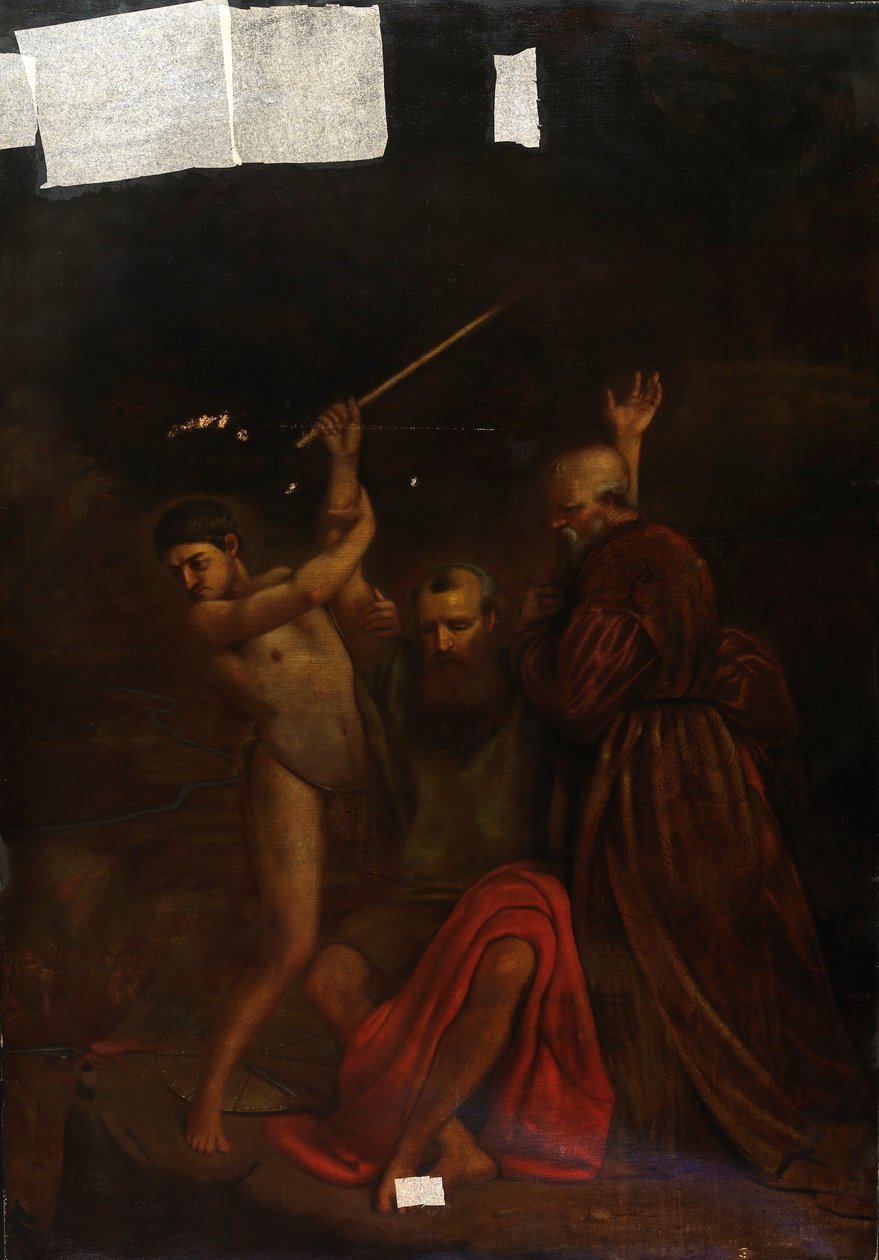 Mojżesz, Aaron i Hur na górze Horeb autorstwa William Page