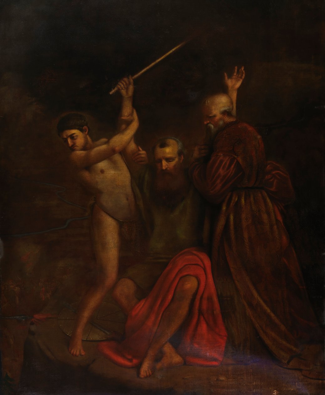 Mojżesz, Aaron i Hur na górze Horeb, 1857. autorstwa William Page