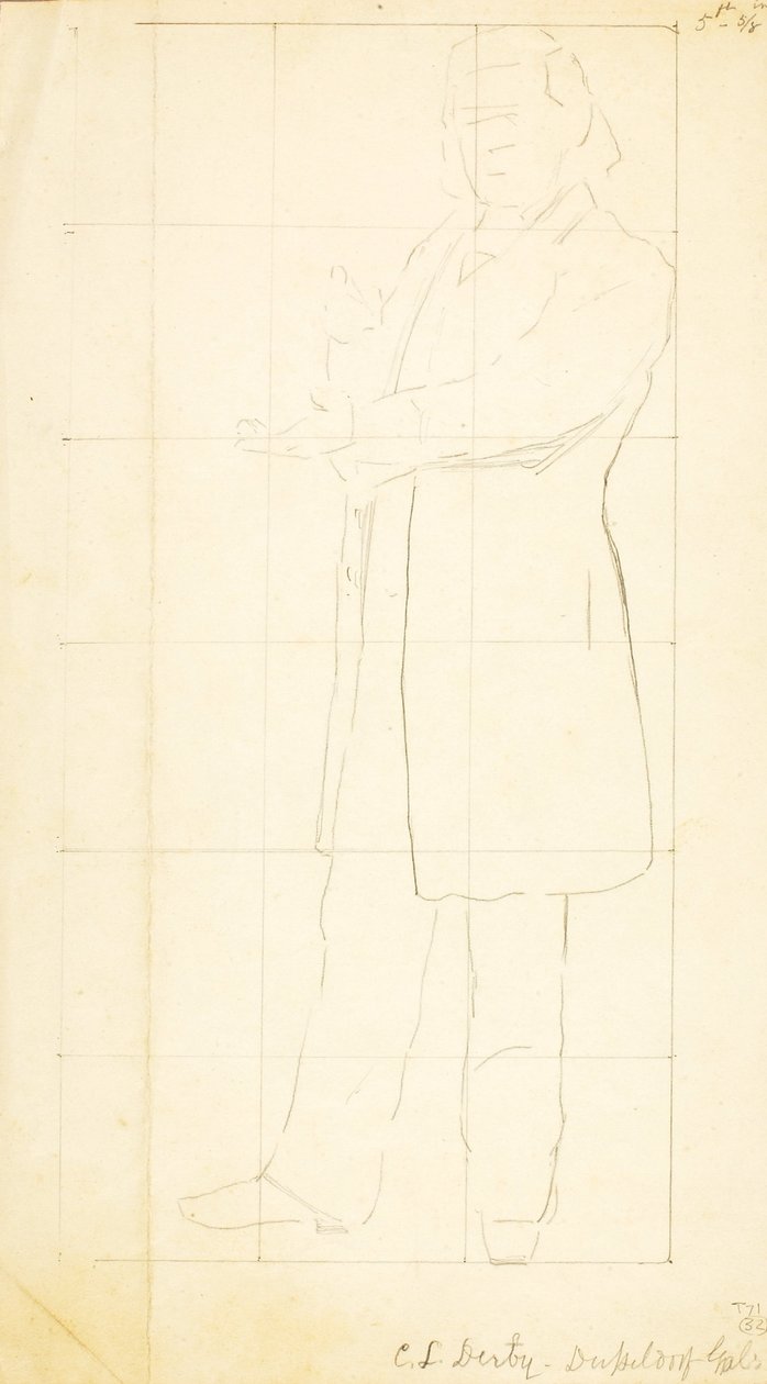 Stojący mężczyzna, gestykulujący autorstwa William Page