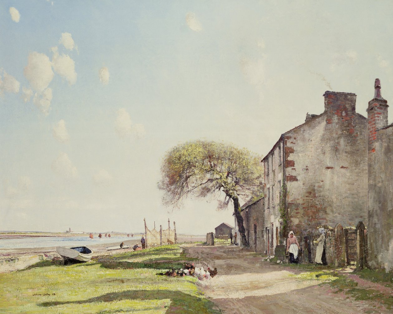 Wioska Lancashire autorstwa William Page Atkinson Wells