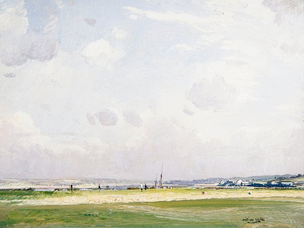Westward Ho - Dwunasty Zielony, XX wiek (olej na desce) autorstwa William Page Atkinson Wells