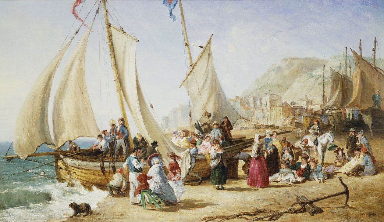 Jednodniowa wycieczka, Ramsgate, 1854 autorstwa William Parrott