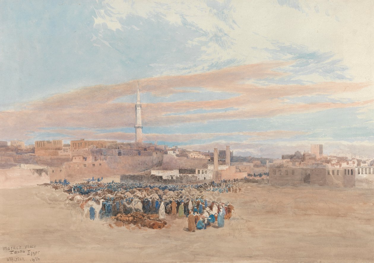 Rynek, Tanta, Egipt autorstwa William Paton Burton