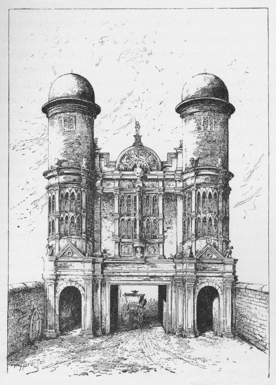 Brama King Street, Westminster, zburzona 1723, c1897 autorstwa William Patten