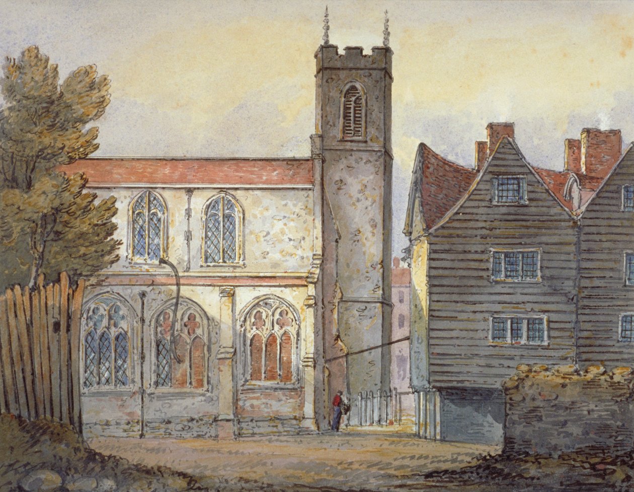 Kościół św Katarzyny przy wieży, Stepney, Londyn, 1815 autorstwa William Pearson