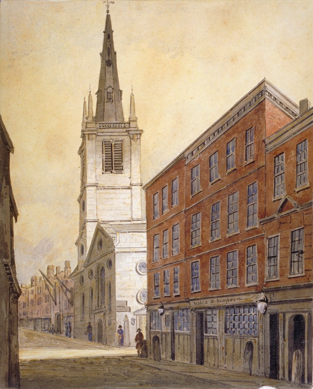 Kościół św. Małgorzaty Pattens, Eastcheap, City of London, 1815. autorstwa William Pearson