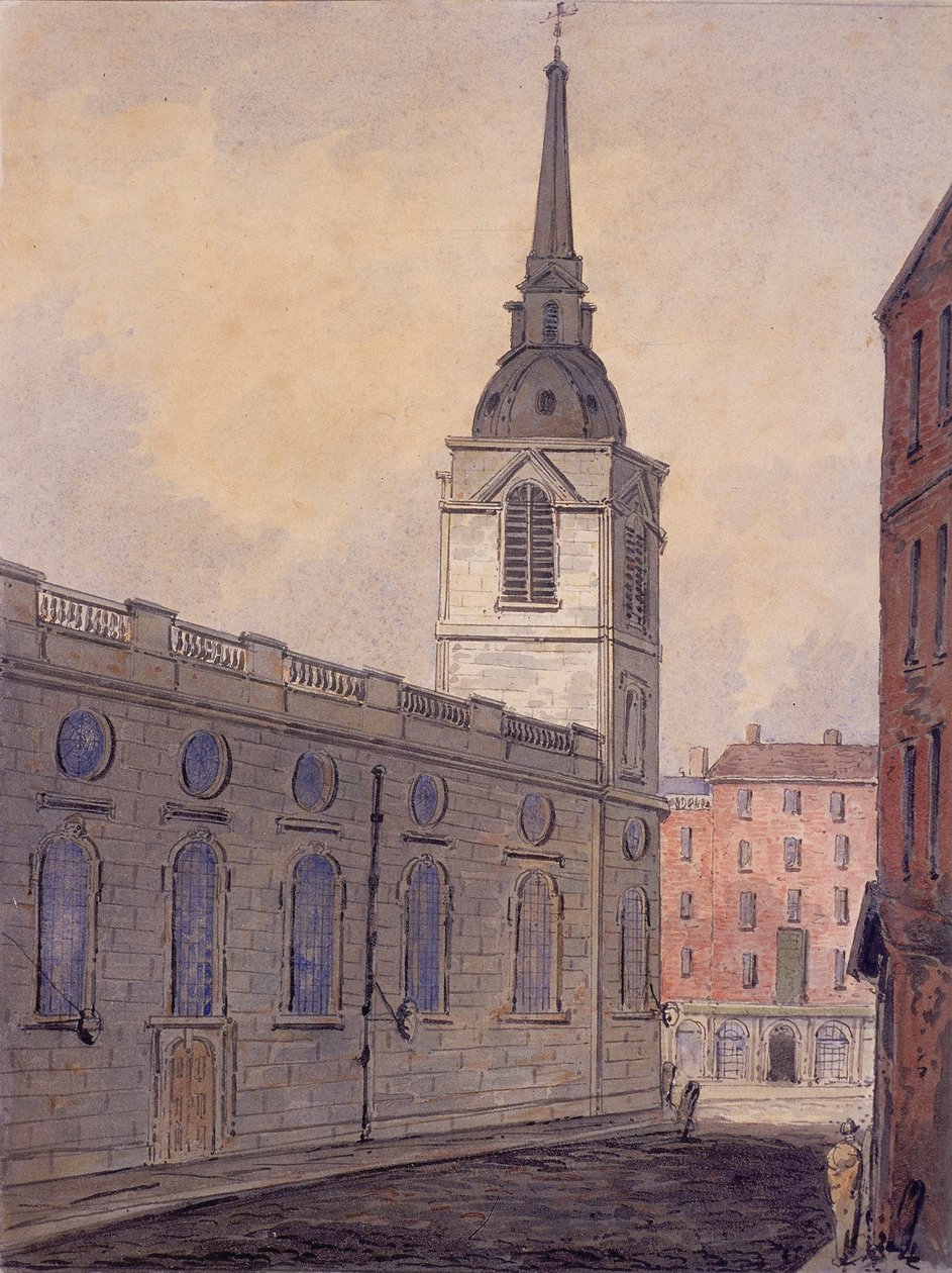 St Benet Gracechurch, Londyn, c1810 autorstwa William Pearson