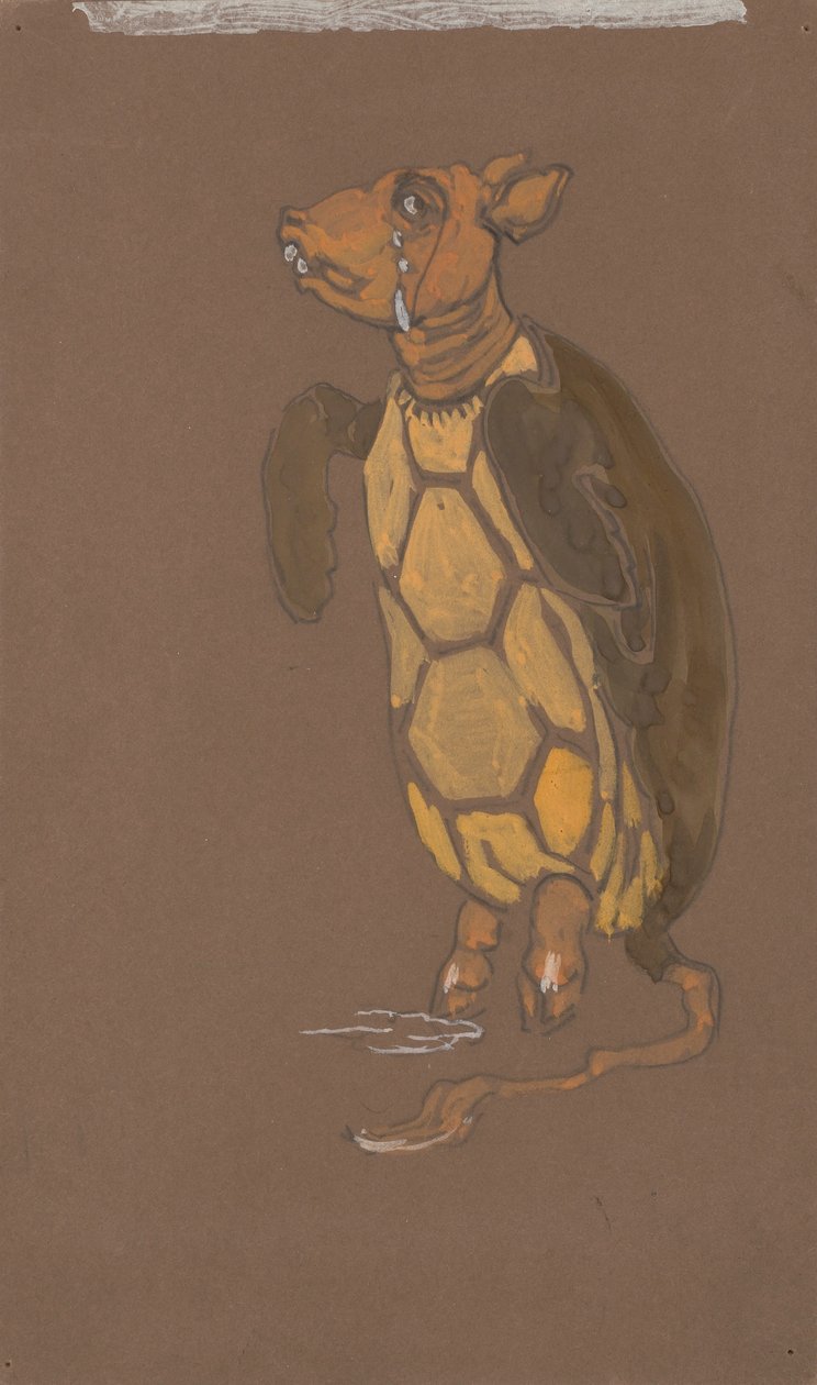 Mock Turtle (projekt kostiumu do filmu "Alicja w Krainie Czarów", 1915) autorstwa William Penhallow Henderson
