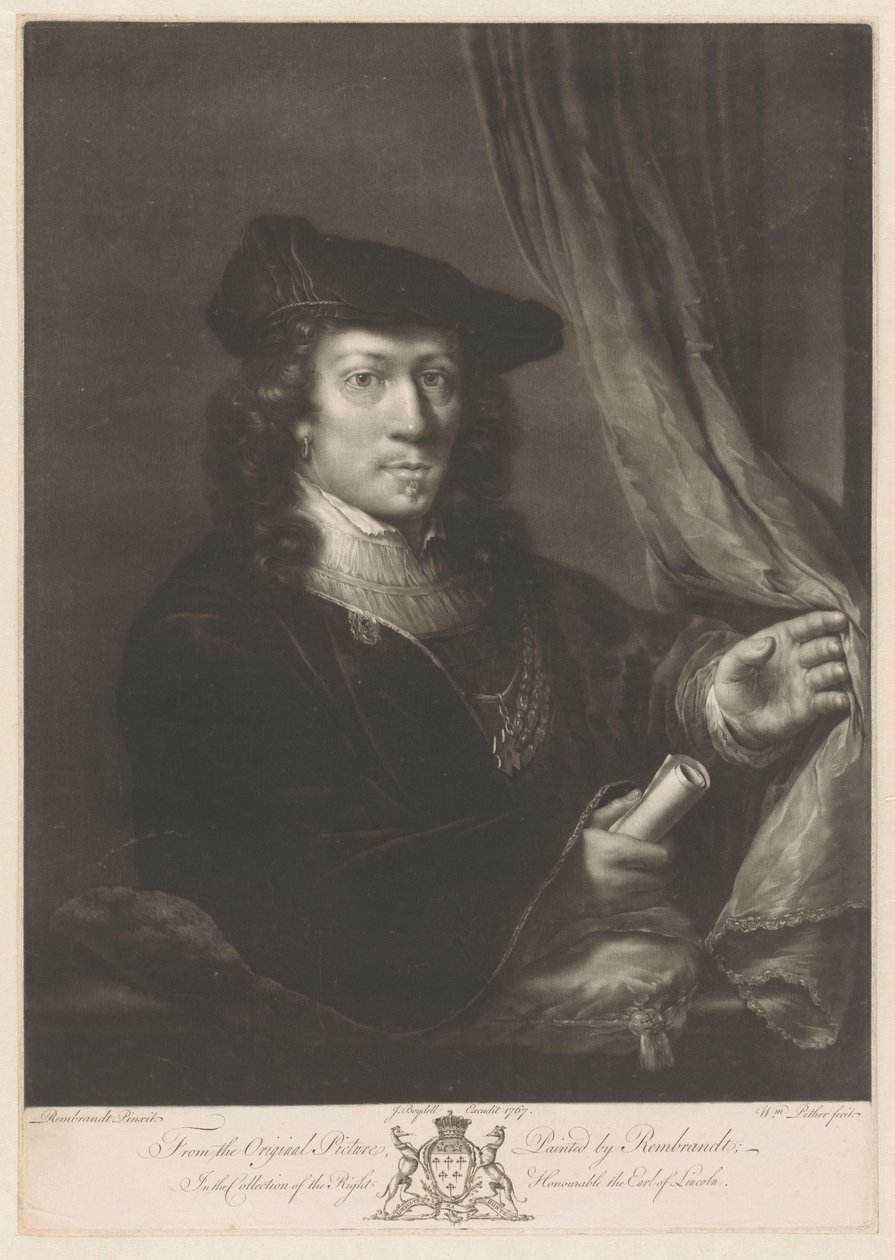 Portret nieznanego mężczyzny autorstwa William Pether
