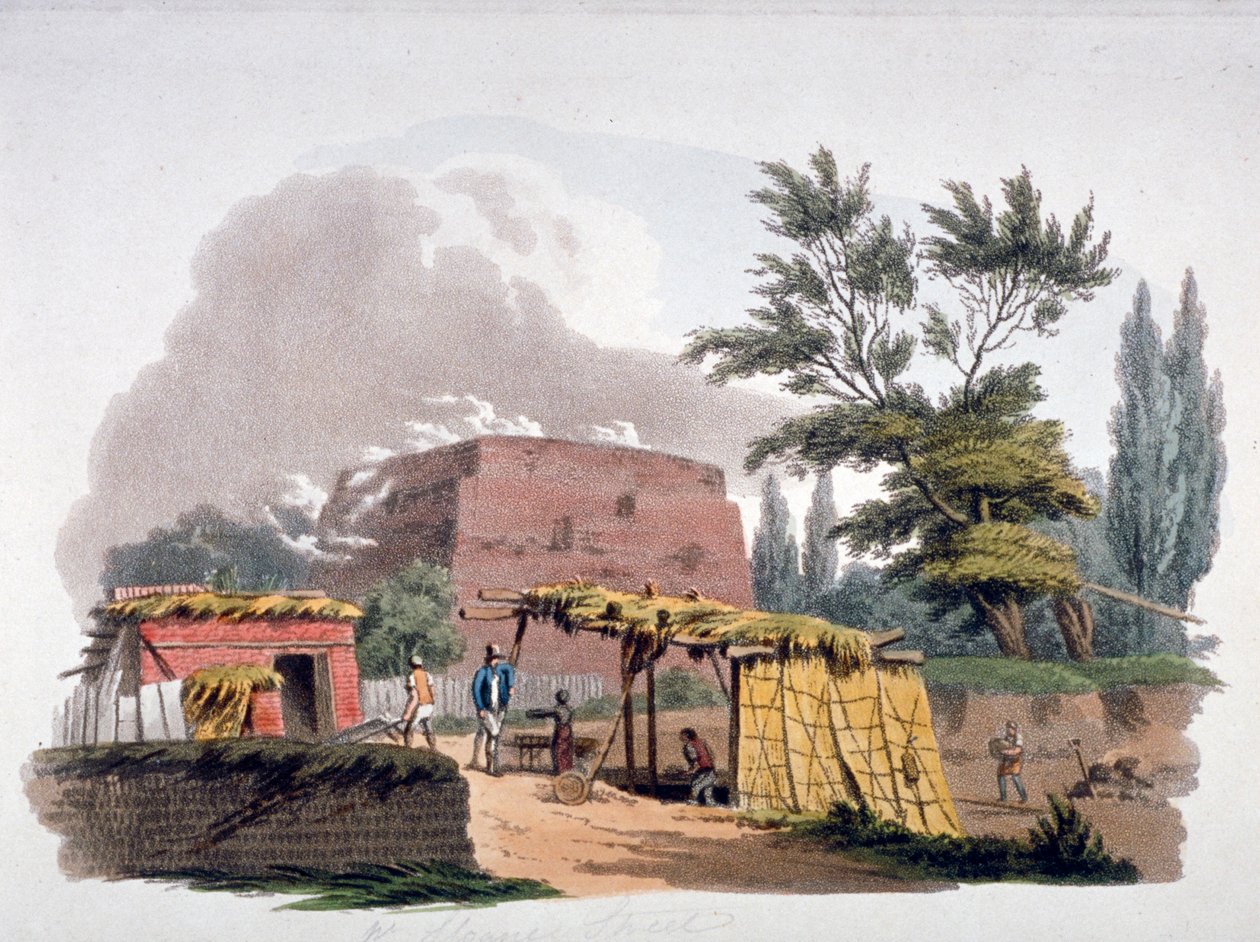 Piec ceglany w pobliżu Sloane Street, Chelsea, Londyn, 1812 autorstwa William Pickett