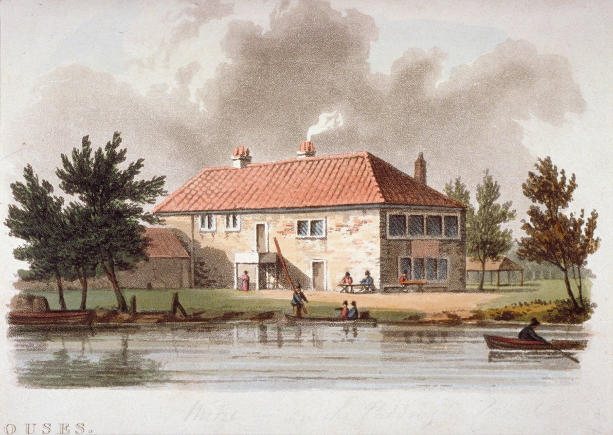 Mitre Tavern na kanale Paddington, Londyn, c1810. autorstwa William Pickett