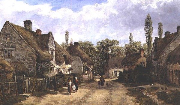 Wioska Langford, Wiltshire autorstwa William Pitt