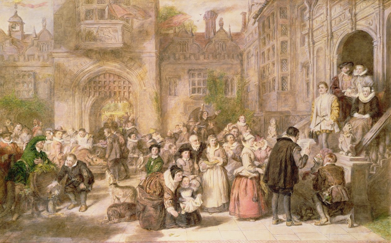 Dorastanie w dawnych czasach autorstwa William Powell Frith