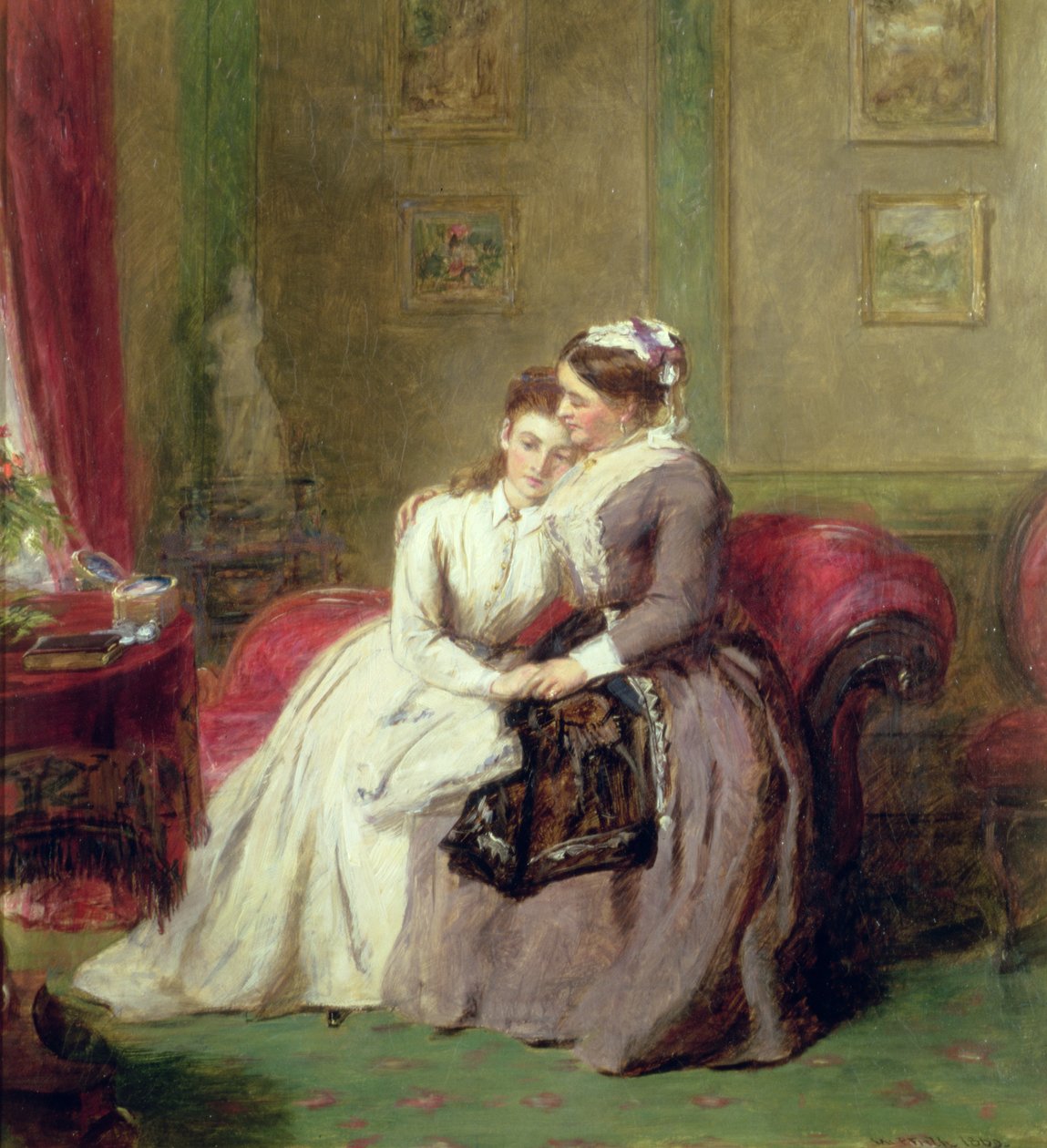 Nadzieja i strach, 1869 autorstwa William Powell Frith