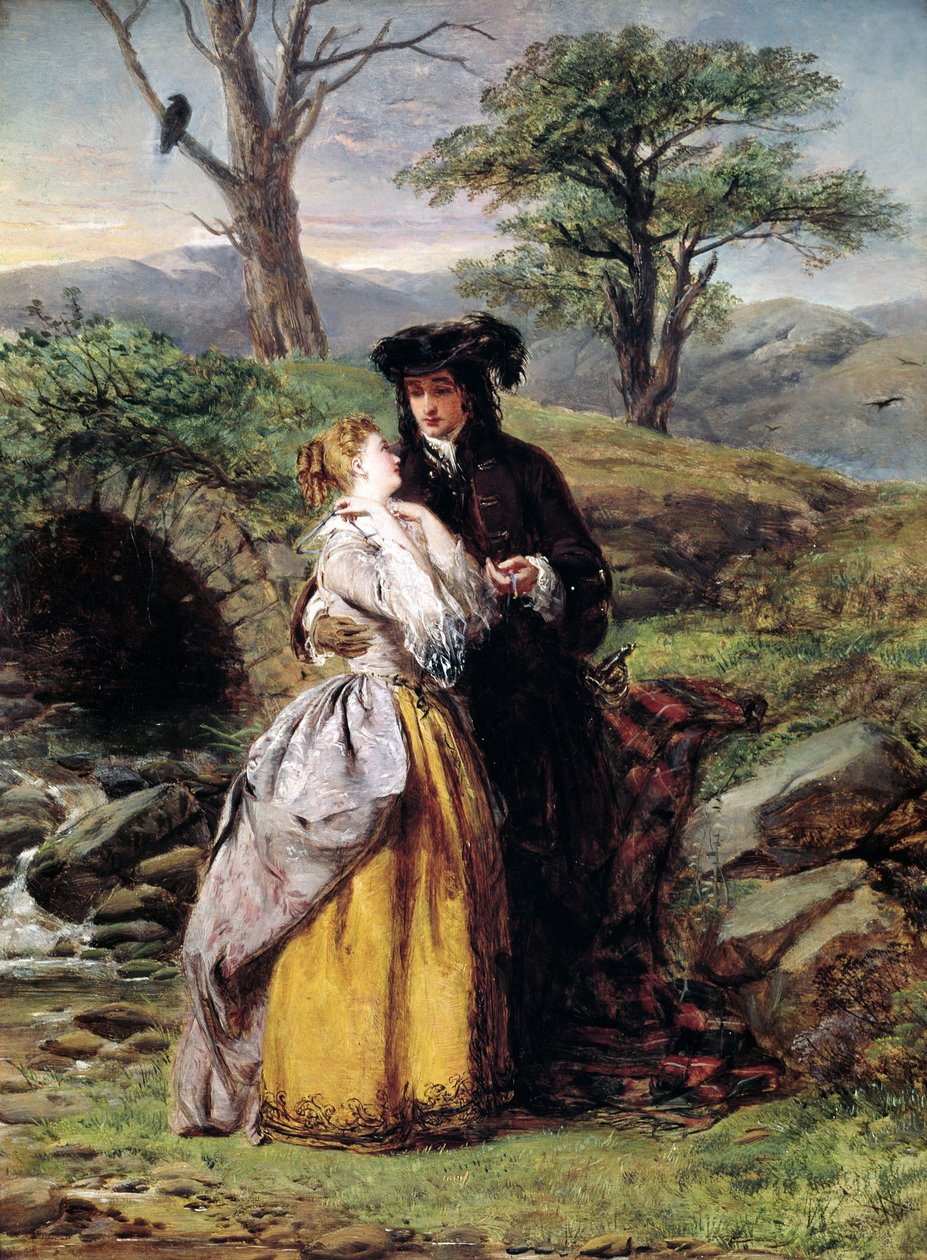 Narzeczona Lammermoora, inspirowana operą Gaetano Donizettiego (malarstwo autorstwa William Powell Frith