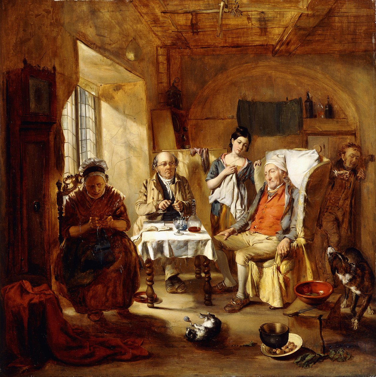 Prawnik rodzinny, 1857 autorstwa William Powell Frith