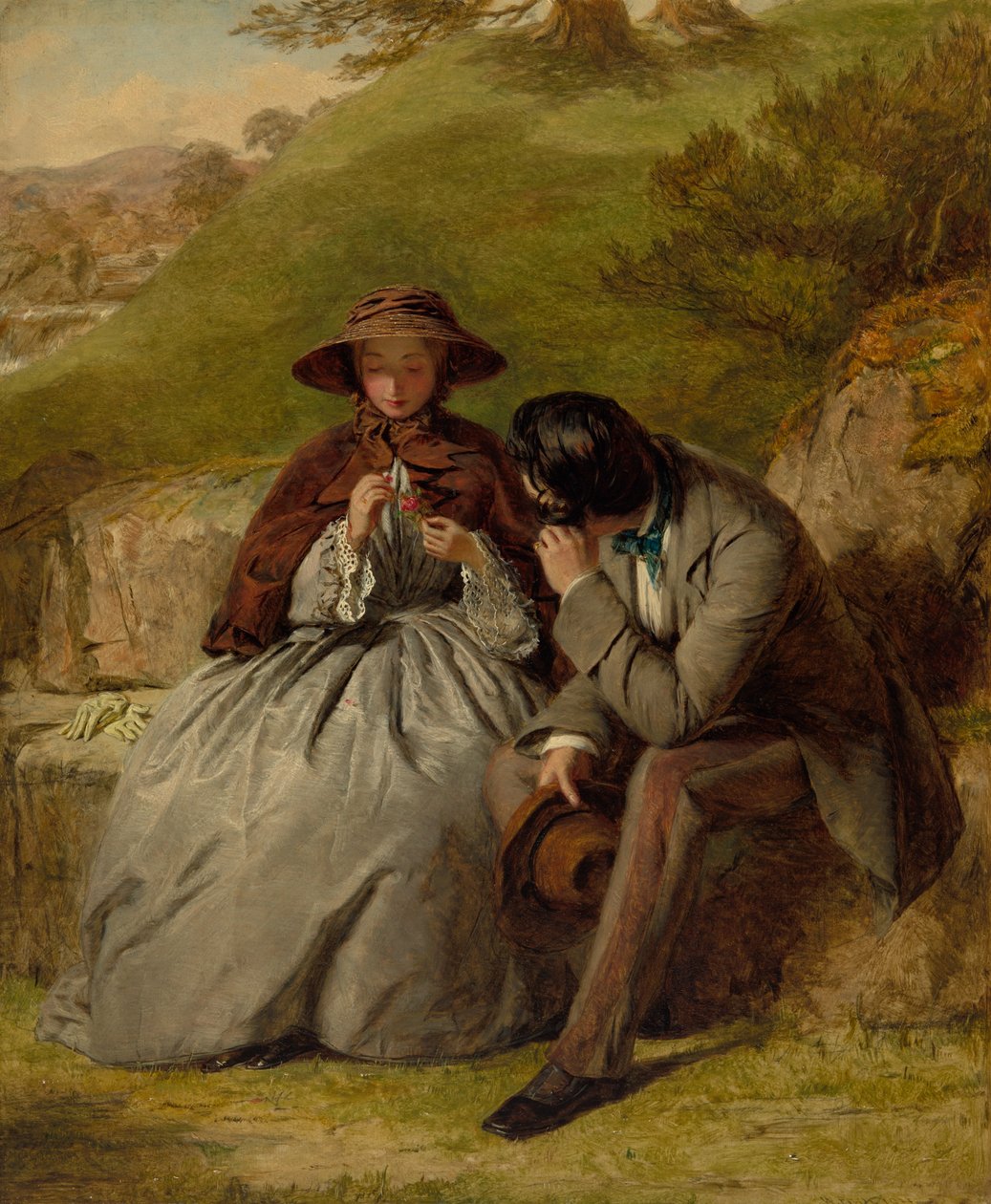 Kochankowie autorstwa William Powell Frith