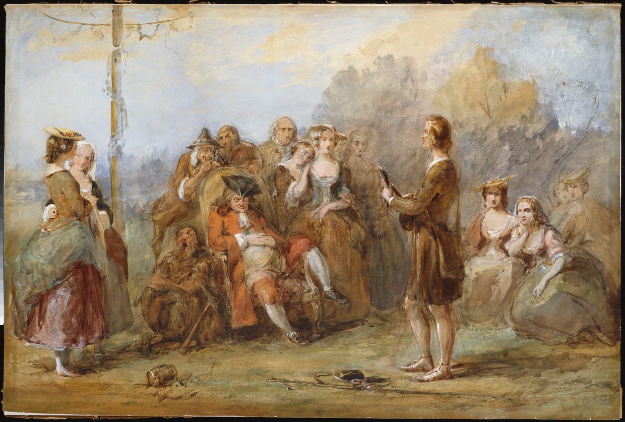 Minstrel, lata 40. XIX wieku autorstwa William Powell Frith