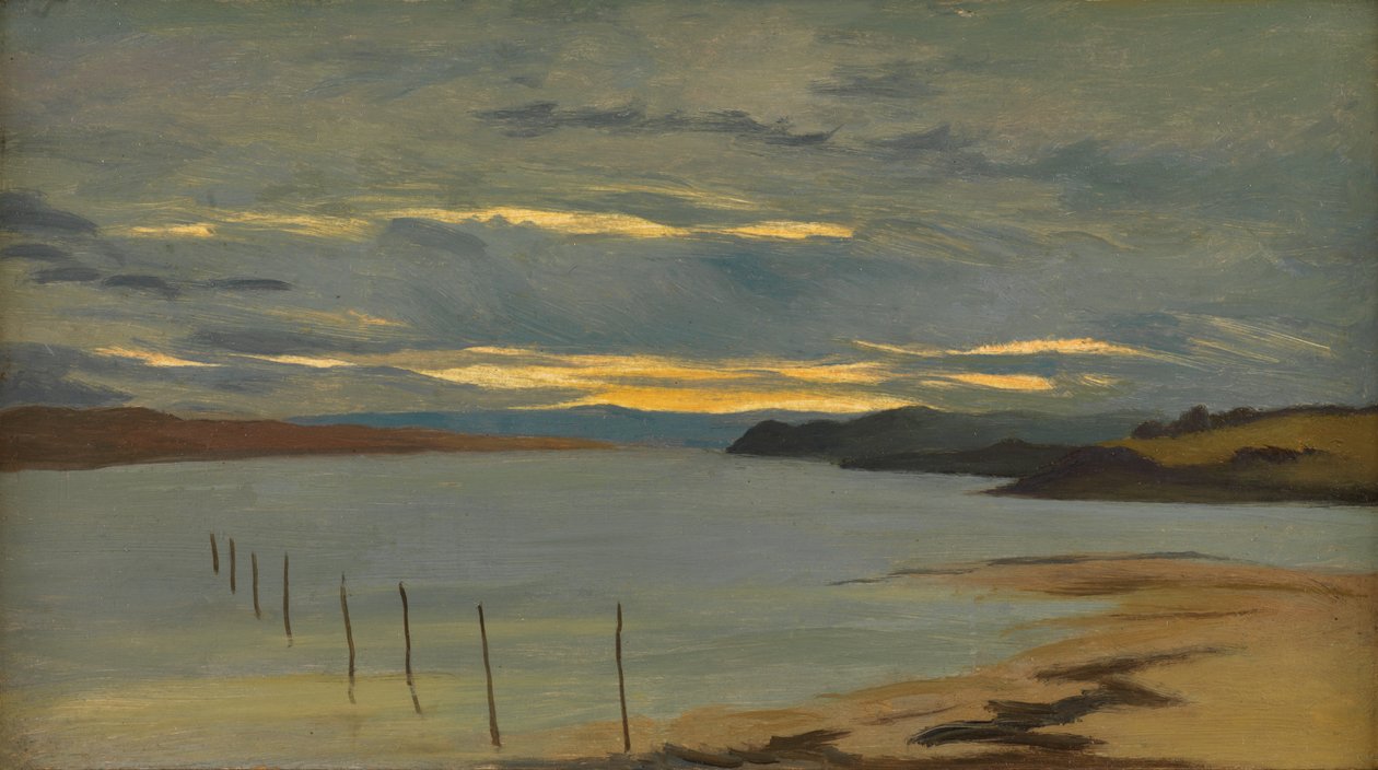 Dorset Coast (olej na pokładzie) autorstwa William Pye