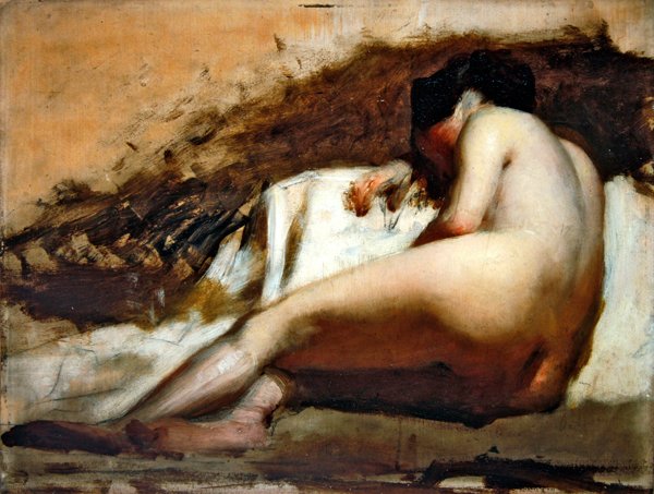 Studium nagości (olej na pokładzie) autorstwa William Quiller Orchardson