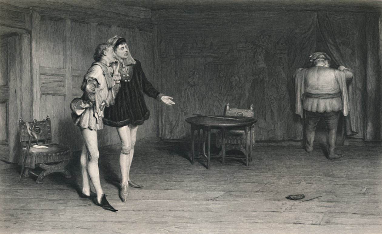 — Książę Henryk, Poins i Falstaff. Król Henryk IV - Pierwsza część”, c1870 autorstwa William Quiller Orchardson