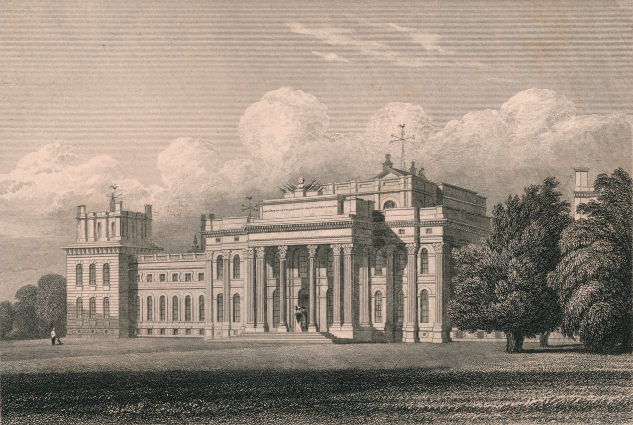 Blenheim, South East View, Oxfordshire, 1831. autorstwa William Radclyffe