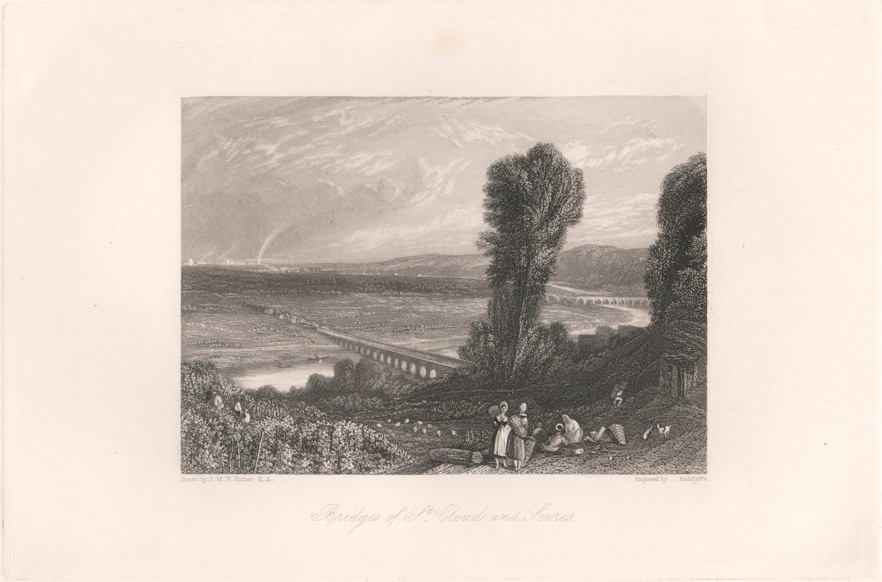 Mosty St. Cloud i Sevres autorstwa William Radclyffe