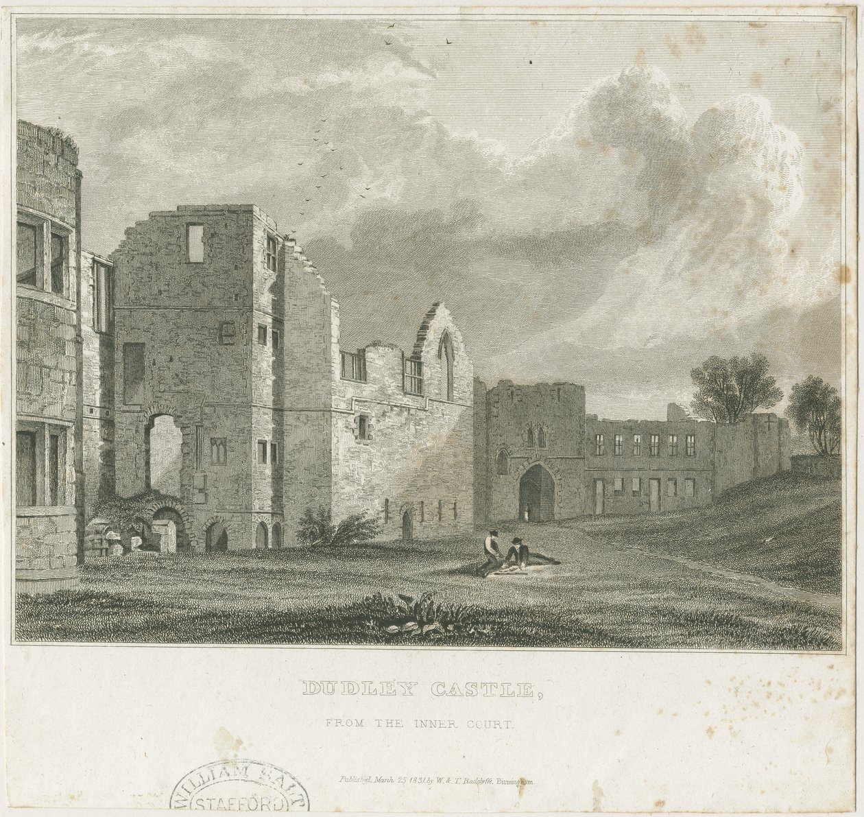 Zamek Dudley - Twierdza: staloryt, bd [c1831] autorstwa William Radclyffe